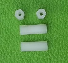 100pcs M4*18 mm Nylon column Hexagon straight column separation column support plastic separation column Two-way stud 2024 - buy cheap