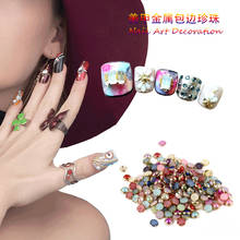 200Pcs/Bag DIY 3D 4mm Colorful Rhinestones Pearls Beads Nail Sticker Fashion Decoration Tools Acrylic Nail Art Tips Decoration 2024 - buy cheap