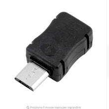 5 pcs/lot USB Male 5 Pin With Sheath Plastic Shell Micro USB Connector Jack Tail Phone Plug Mini Sockect Terminals 2024 - buy cheap