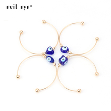 Evil Eye 1pcs Bangles Copper Material Gold Color Female Heart Bracelet 2019 Fashion Jewelry for Women EY6240 2024 - buy cheap