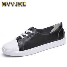 MVVJKE    2018 Summer Women Genuine Leather Ballet Flats Female Casual Shoes Cut Out Slip On Ballerina Shoes Footwear For Woman 2024 - buy cheap