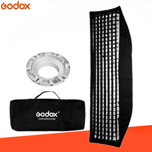 Godox 30x120cm 12"x47" Honeycomb Grid Rectangular Bowens Mount Strip Softbox Studio Strobe Softbox Diffuser for Studio Strobe 2024 - buy cheap