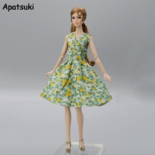 Vestido Floral de campo para Barbie, trajes de muñeca, ropa de muñeca de moda, vestido de fiesta para Barbie, accesorios para muñecas 1/6 2024 - compra barato