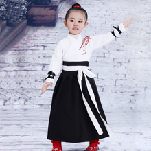 Dinastia Tang Folk Tradicional Hanfu Vestido de Trajes das Crianças para Meninas Estudante Antiga Robe Princesa Traje de Dança Vestidos 2024 - compre barato