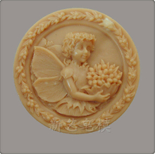 Free shipping!! round shape angel girl decorating soap silicone mold ,silicone bakeware , cooking tools,mold silicone 2024 - buy cheap