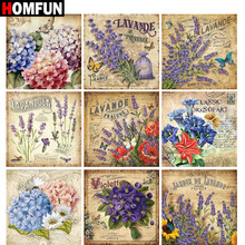 HOMFUN Full Square/Round Drill 5D DIY Diamond Painting "Flower text" 3D Embroidery Cross Stitch 5D Home Decor Gift 2024 - buy cheap