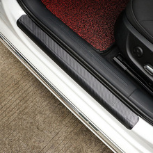 4D Автомобильная дверная наклейка для порога из углеродного волокна, не царапается, не скользит, авто Защитная Накладка на порог для Kia Morning, автомобильные аксессуары 2024 - купить недорого