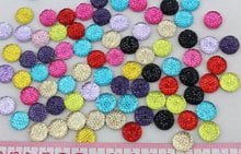 Set of 300 pcs 12mm cabochons Assorted Bling Round Rhinestones/Gems flat back embellishment cab mixed colors 2024 - buy cheap