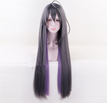 Hypnosismic Division Rap Battle DRB Long Straight 80cm Cosplay Wig JAKURAI JINGUJI ill-DOC Gray Hair cosplay A543 2024 - buy cheap