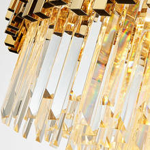 Роскошный дизайн большие хрустальные люстры современные Лобби лампы для отелей AC110V 220V Золото Хром длинные лестницы светильники 2024 - купить недорого