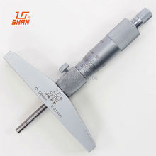 SHAN brand 0-50mm 0.01mm Depth Micrometer Gauge Gage Tool Stainless Steel Metric Micrometers Gauge 2024 - buy cheap