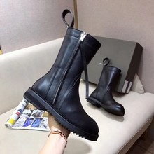 Botas de cuero sintético para mujer, botines de motocicleta de caballero británico, moda de primavera y otoño, 2018 2024 - compra barato