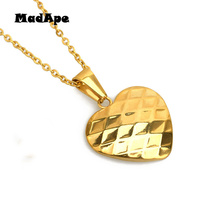 MadApe Fashion 316L Stainless Steel Heart Pendants & Necklace Gold Color Sweater Chain For Women Valentine's Day Gift collar 2024 - buy cheap