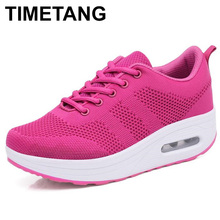 TIMETANGSport Running Shoes Woman Outdoor Breathable Comfortable Shoes Lightweight Athletic Mesh Sneakers Women High QualityE373 2024 - buy cheap