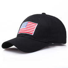 2019 new American flag embroidery cap100%cotton snapback baseball caps adjustable Couple Hip Hop hat  outdoor dad hats 2024 - buy cheap