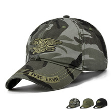 Fashion Summer Men's Navy Seal Adjustable  Camouflage Cotton Canvas Baseball Cap Sun Hat Outdoors Casual Snapback Cap Men 2024 - buy cheap