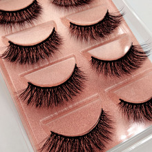 SHIDISHANGPIN 5pairs/box 3d mink eyelashes dramatic false eyelashes fluffy 3d mink lashes hand make false lashes maquiagem 2024 - buy cheap