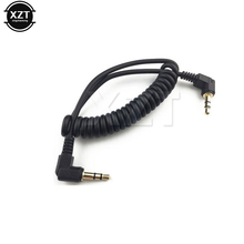 Cable de Audio de doble curva para altavoz, Cable de Audio macho de 3,5mm, Aux de 90 grados, estéreo, para teléfono móvil Mp3 y coche, 1 unidad 2024 - compra barato