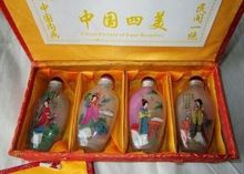 Luxo chinês clássico estilo antigo "clássico china quatro belas" garrafas de vidro 2024 - compre barato