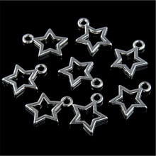5pcs/lot new creative star charms pendants for diy bracelet necklace retro antique silver beads material jewelry accessories 2024 - buy cheap