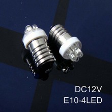Luz de señal Led E10 de 12v de alta calidad, luz de instrumento Led E10, lámpara Led DC12V E10, luz indicadora Led E10, envío gratis 20 Uds./lote 2024 - compra barato