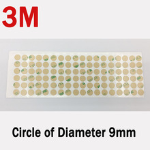 108 stickers/sheet, Dia=9mm 3M 300LSE Double Sided Adhesive Round Sticker Circle, Super Thin, 0.17mm thick, High Temp. Resist 2024 - buy cheap