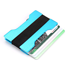 Wholesale New Business Card Holder RFID Metal Wallet Antitheft Credit Card Holder Portable Card Case Aluminium Alloy 2024 - buy cheap