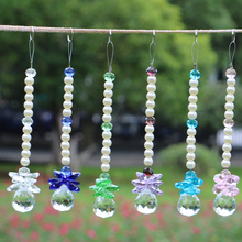 Atrapasueños de cristal de arco iris, piezas de araña colgante Fengshui, adornos de ventana colgantes para el jardín y el hogar, 1 Uds. 2024 - compra barato