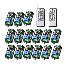 110V 220V 1CH Momentary/Toggle RF Wireless remote control switch 2 controller 15 switch 10A Relay 300m Range 315/433 SKU: 5453 2024 - buy cheap