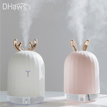 DHaws 220 мл ультразвуковой увлажнитель воздуха Арома эфирное масло диффузор USB Fogger тумана со светодиодной ночной лампой 2024 - купить недорого
