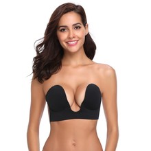 Sujetador Invisible sin costuras para mujer, sostén sin tirantes, Push Up, Bralette, Sexy, para Bikini, vestido de fiesta de boda 2024 - compra barato