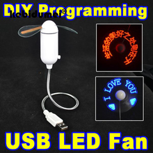 DIY Flexible LED Light USB Fan Programming Any Text Editing Reprogramme Character Advertising Message Emotions Greetings 2024 - buy cheap