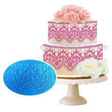 Yueyue силиконовая кружевная форма для сахарных цветов, форма для помадки, инструменты для украшения тортов, свадебный торт 2024 - купить недорого