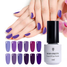 BORN PRETTY 5ml Gel Nail Polish Soak Off Nail UV Gel Purple Series Nail Color LED Lamp UV  Nail Art Gel Varnish 2024 - buy cheap