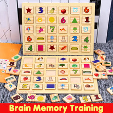 Crianças brinquedos montessori de madeira brinquedos cérebro memória formação quebra-cabeça placa matemática do bebê aprendizagem precoce brinquedos educativos para crianças presentes 2024 - compre barato