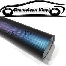 30 Metros Purble Para Azul Chameleon 3D fibra de Carbono Vinyl Embrulhar em Película do Envoltório de Fibra De Carbono 3D Com Bolha de Ar Livre 2024 - compre barato