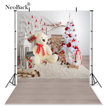 NeoBack 5x7 футов виниловая ткань Рождественская вечеринка новорожденный праздничный фон для фотосъемки Рождественская Фотостудия фоны P1144 2024 - купить недорого