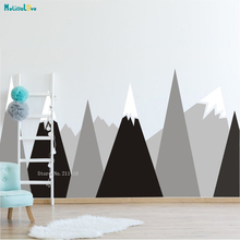 Mountain Wall Sticker for Nursery Kid Room Vinyl Decal Adventure Awaits Large Self Adhesive  Murals Colorful YT1524 2024 - buy cheap
