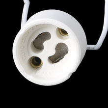 GU10 розетка Светодиодная лампа держатель галогенной лампы керамический разъем провода 2018 Новый 2024 - купить недорого