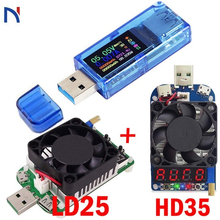 USB 3.0 Voltmeter Ammeter Voltage Current Meter With 25W 35W Load LD25 HD35 Multimeter Battery Charge Power Bank Tester 2024 - buy cheap