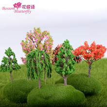 Creative plastic Flower micro landscape garden miniature Simulation Cherry Tree set-up Model House Villa Flowe Home Decor 2024 - buy cheap