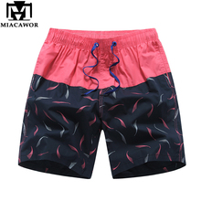 MIACAWOR-pantalones cortos de playa para hombre, Bermudas masculinas informales, a la moda, K833 2024 - compra barato