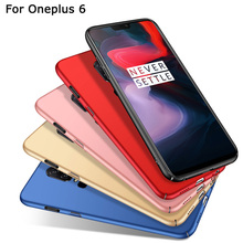 Чехол для Oneplus 6 a6000, чехол для One plus 6, жесткая задняя крышка из поликарбоната, чехол для 1 + 6, задний Жесткий Чехол, защитный чехол для OP6, матовый чехол с полным покрытием 2024 - купить недорого