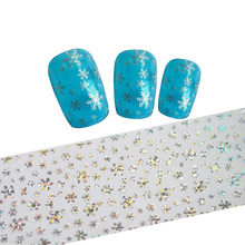 Shinning Snowflake 100cmx4cm  Nail Art Transfer Foil Sticker Beauty Adhesive Polish Wrap Nail Tip Decorations Supplies JISTZXK25 2024 - buy cheap