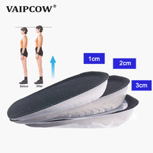 VAIPCOW Height Increase Insole Adjustable 1/2/3CM Air Cushion Invisible Pads Soles Insoles inserts For Shoes Men and Women 2024 - buy cheap