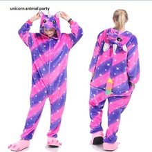 Kigurumi Onesies-pijamas coloridos de unicornios, Disfraces de Halloween, disfraces de baile, sudaderas con capucha para hombre y mujer, disfraces de Carnaval 2024 - compra barato