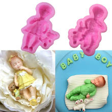 3D Silicone Cake Mold Cupcake Chocolate Baking Moulds Baby Party Fondant Cake Decorating Tools boy girl 2024 - buy cheap