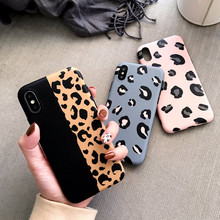 Funda de silicona suave con estampado de leopardo para iPhone, carcasa colorida para iPhone 11, 12 Pro Max, Mini, X, XS, XR, 6 s, 7, 8 Plus, SE2020 2024 - compra barato