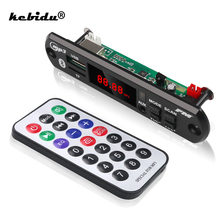 Kebidu беспроводной Bluetooth 12 в MP3 WMA декодер с цветным экраном плата аудио модуль USB TF FM радио Поддержка отключения питания воспроизведение памяти 2022 - купить недорого