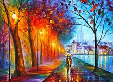 wallpaper about Love in the rain Modern Picture Canvas Painting Wall Pictures For Living Room Cuadros Decoration RZ143 2024 - buy cheap